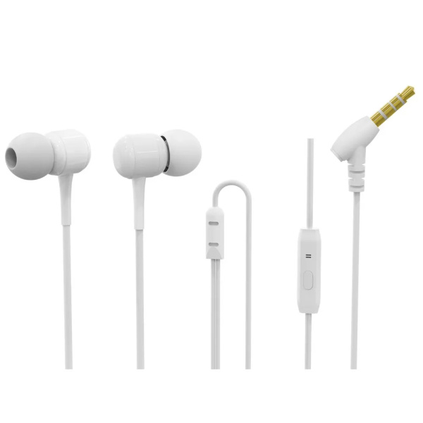 Гарнитура Perfeo DRUM внутриканальные, белый (PF_C3206)