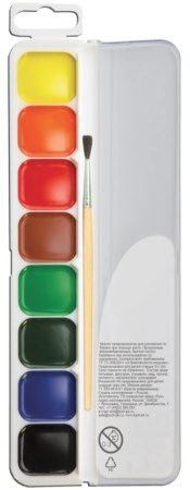 Акварель 08цв. ЛУЧ "Классика" с кистью (19С 1285-08)