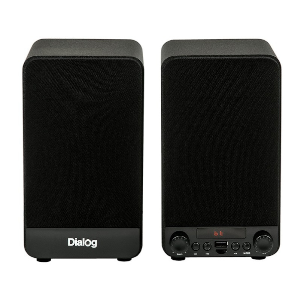 Актив.колонки 2.0 Dialog Jazz AJ-13 30Вт, Bluetooth, USB, дерево, microSD, Black