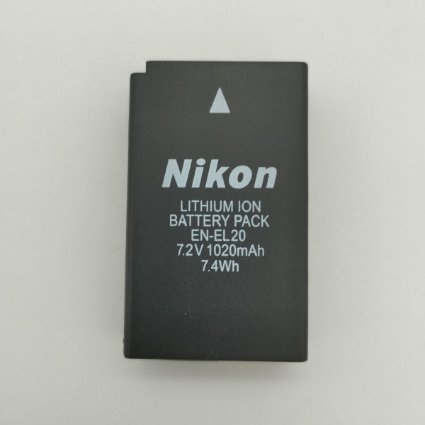 Аккумулятор для фотоаппарата Li-ion 7.2в, 1020мАч, совместимый с Nikon EN-EL20, Nikon 1 J1 J2 J3 Coolpix S1