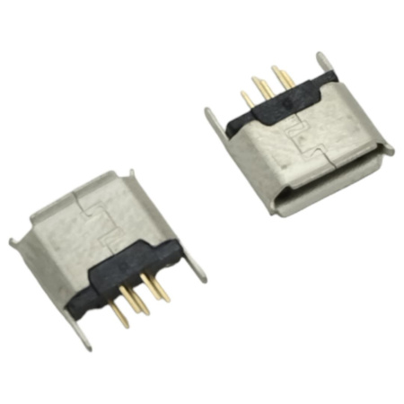 Гнездо USB micro 05-BF/на плату, прямое