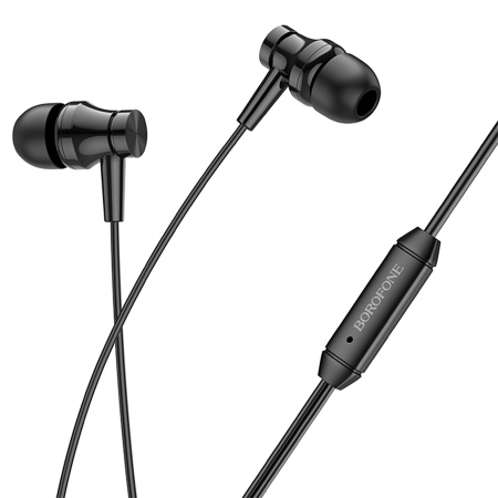 Гарнитура проводная BOROFONE BM67 вставные, кабель 1.2м, черный