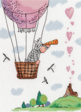 Набор для вышивания "Klart" 8-296 "Твоя любовь меня направляет" 20.5 х 25.5 см