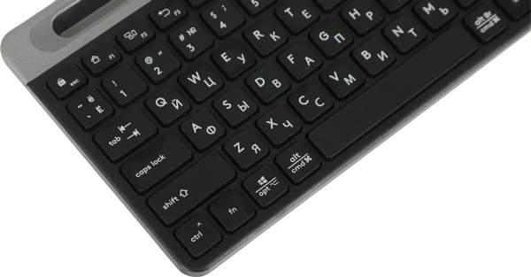 Клавиатура Беспроводная A4Tech Fstyler FBK25 радиус действия до 10м, черный/серый