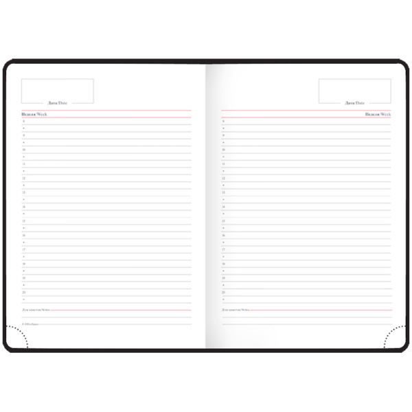 Ежедневник OfficeSpace А5 136л. недат. "Nebraska", синий En5_12819