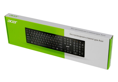 Клавиатура беспроводная Acer OKR020 slim Multimedia (ZL.KBDEE.004), Black