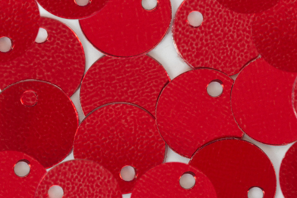 Пайетки "Zlatka" россыпью ZF-11 8 мм 10 г №03 красный