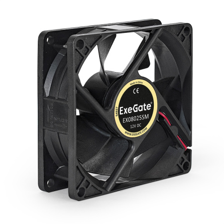 Вентилятор 12В DC ExeGate EX08025SM (80x80x25 мм, Sleeve bearing (подшипник скольжения), Molex, 2200RPM, 22dBA