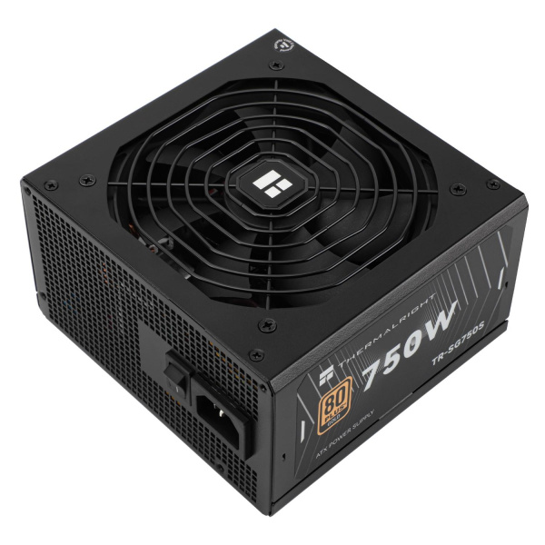 Блок питания 750W/ Power Supply Thermalright, 750W 80+ Gold (ATX, 3.1, PCIe 5.1, Non-modular, 1x24(20+4)pin, 1xCPU 8(4+4)pin, 2xPCIe*2 8(6+2)pin, 5xSATA3, 1x12+4pin (12VHPWR PCIe 5.1 12+4pin 600mm), 3xMOLEX4pin, Active, 120x120mm, 150x140x86mm, APFC, blac