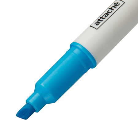 Маркер текстовыделитель Attache "Double" желтый/голубой 1-4 мм (958563)