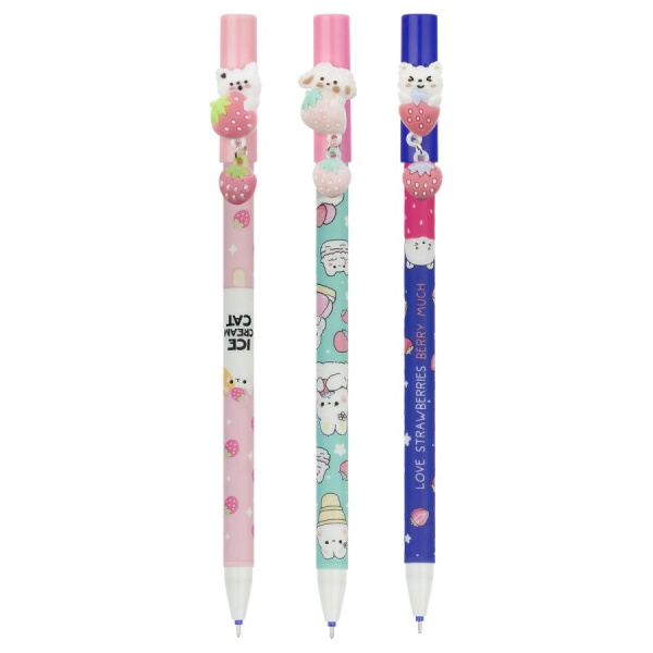 Ручка пиши-стирай MESHU "Friendsberry" гелевая, синяя, 0,5мм (MS_55631)