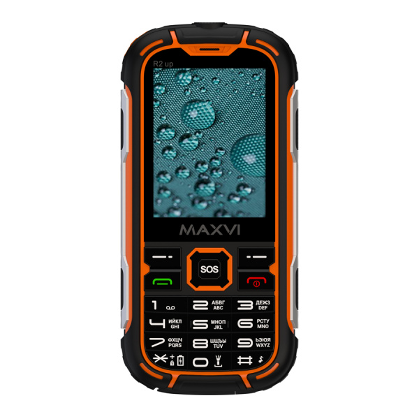 Сотовый Maxvi R2 up Orange 2sim/2.8"/320*240/microSD/1.3МП/Bt/4000мАч/моноблок