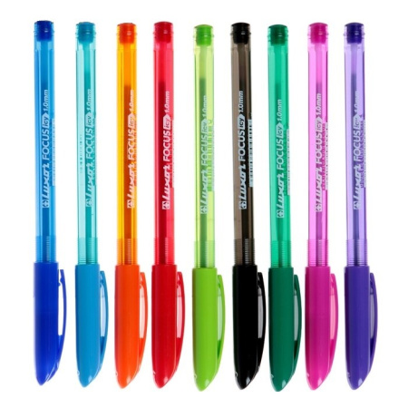 Ручка шариковая LUXOR "Focus Icy" ассорти 1мм. (1760/56 DU)