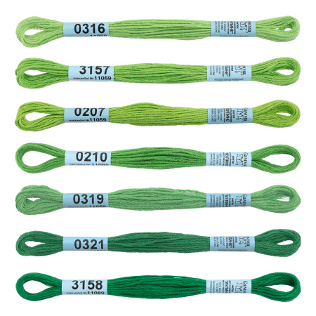 Набор мулине "Gamma" "СПЕКТР" 100% хлопок 7 x 8 м apple