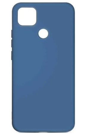 Накладка для Realme C15 ZIBELINO Plastic Matte (ZSO-RLM-C15-BLU) синяя окантовка