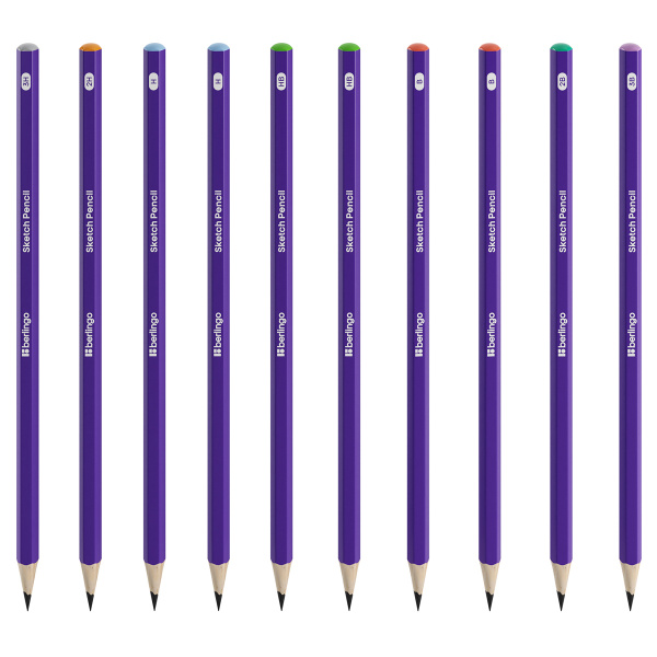 Карандаш ч/гр. BERLINGO "Sketch Pencil" набор 10шт., 3Н-3В (SP12100)