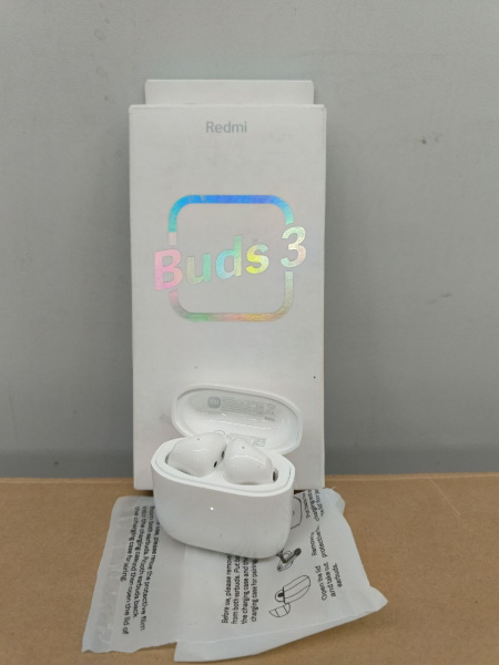 Распродажа! Гарнитура TWS  Redmi Buds 3 Bt5.2 32 Ом Белый (потертости)