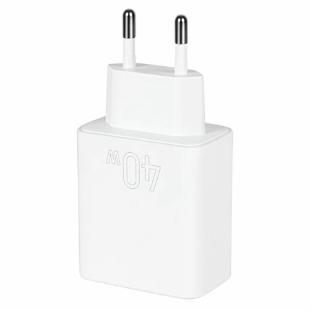 Зарядное_устройство - USB C_2x6A 40Вт PD TFN (TFN-WCRPD26) white