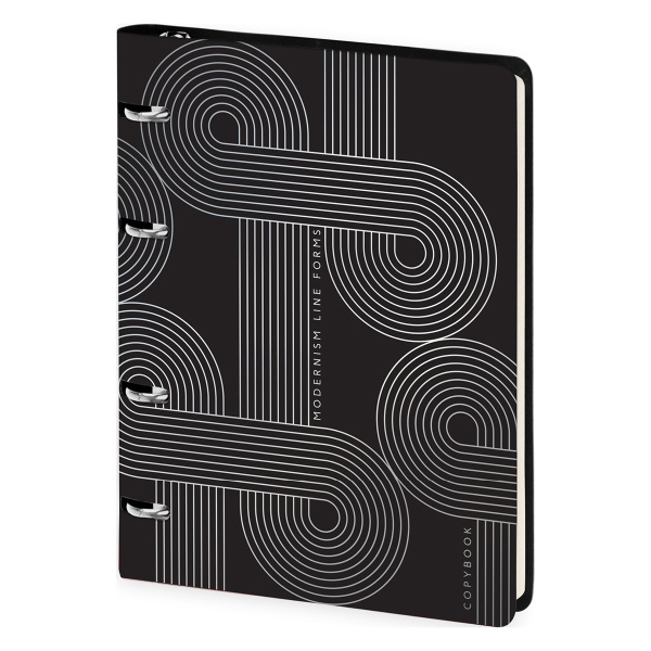 Тетрадь на кольцах 80л. "Elaborate shapes", кожзам, Greenwich Line (Nr4A5_43419)