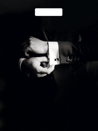 Пакет с вырубной ручкой ПВД, 36,5х48см, "Джентльмен" ПО-9067