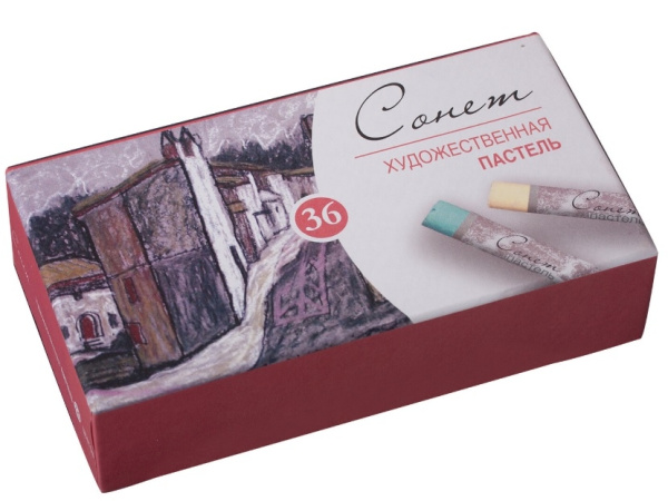 Пастель художественная 36цв. Завод художественных красок "Сонет"  7141225