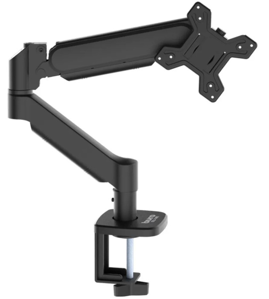 Кронштейн для мониторов ЖК Buro BU-M11 черный 17"-32" макс.10кг крепление к столешнице поворот и наклон, черный