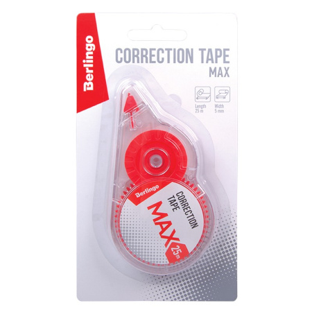 Корректирующая лента Berlingo 5мм.*25м. "Max" (Fks_25100)