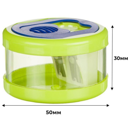 Точилка Attache 2 отверстия, "Happy", контейнер (563822)