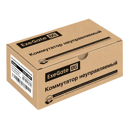 Коммутатор ExeGate EDGS-1008D 8 port 10\100\1000_Mbps  металлический корпус
