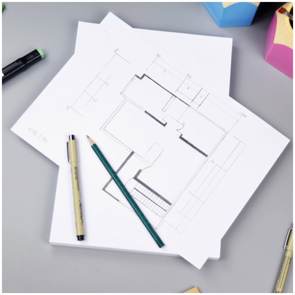 Папка для черчения А3 BRAUBERG 24л., без рамки, 200г/м2 (129254)