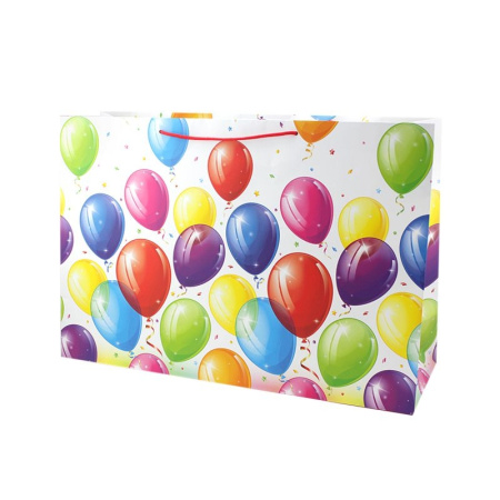 Пакет подарочный "Яркие шары" 52*35*17 см (2065-A-WK)