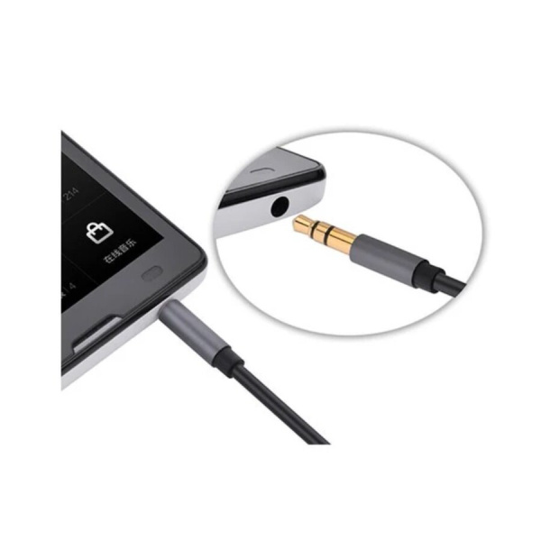 Кабель_аудио 3.5дж-3.5дж - _1.5м соединитель UGREEN AV119 (10734) черный