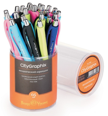 Карандаш мех. BrunoVisconti "CITYGRAPHIX" 0,5мм. (21-0020) Карандаш мех. BrunoVisconti "CITYGRAPHIX" 0,5мм. (21-0020)