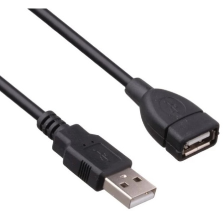 Кабель удлинительный USB2.0 Am-Af  0.5м ExeGate EX-CC-USB2-AMAF-0.5 черный