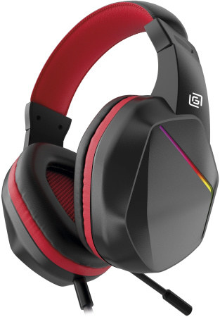 Игровая гарнитура Оклик HS-L335G полноразмерные, USB, кабель 1,8м, Black