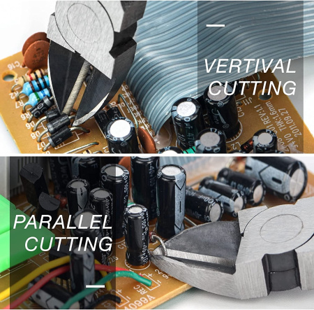 Кусачки бокорезы 135мм, Iwiss PL2100, 60HRC, возвратный механизм, косые