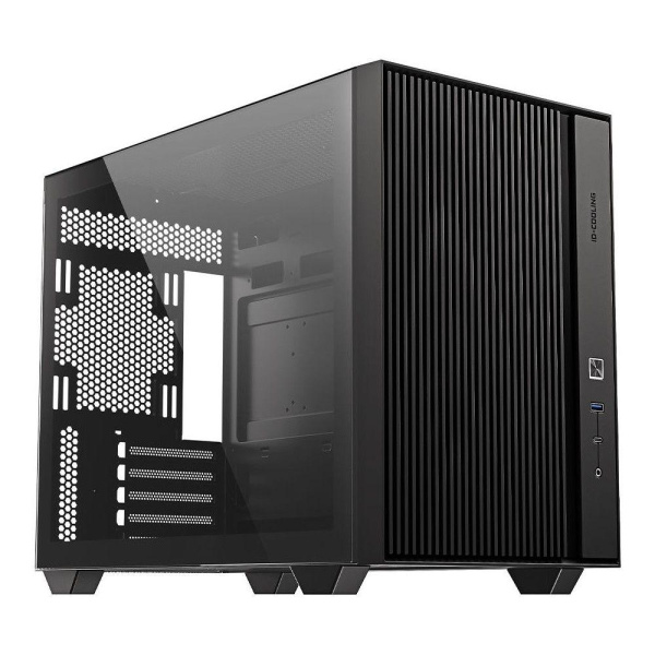 Корпус Case ID-Cooling FLOW 500 Black mATX/ win TG/no fan/ Gen2 Type C/ CPU180mm/ GPU 403mm/ no PSU