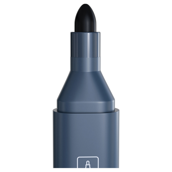 Маркер перманентный BERLINGO 3,0мм., "Multiline PE320" пулевидный, черный (BMc_17201)