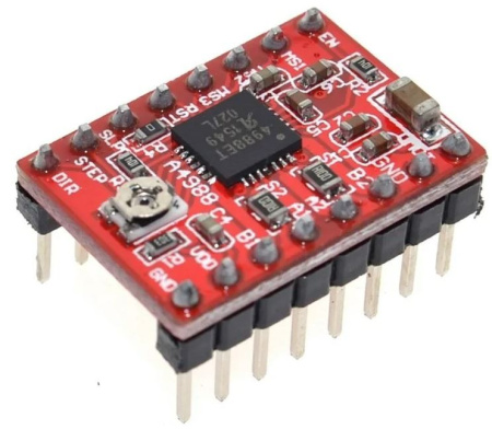 Модуль драйвера мотора A4988, 8..35в, 1а