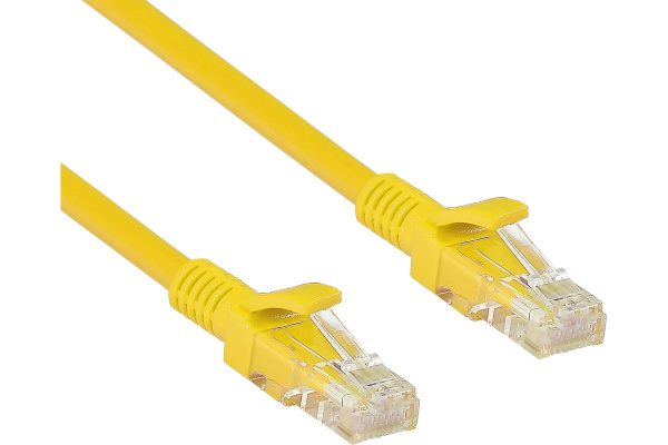 Патч-корд  0.3м кат_5E UTP желтый