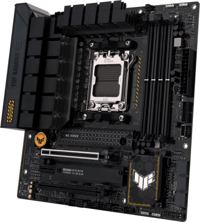 Мат.плата SocAM5 AMD B650 Asus TUF GAMING B650M-PLUS (mATX,4DDR5,2M.2,2PCI-E16,PCI-E,HDMI,DP,PC7600)