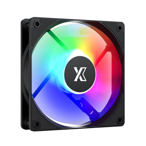Кулер в корпус 120х120х25 XASTRA FC120B FRGB Black (1200prm/FRGB/Molex+3pin) bulk [FC120-1BF-SBP-GL]