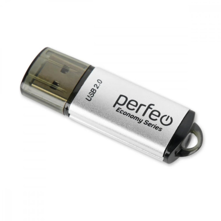 Флеш-накопитель USB2.0 128Gb Perfeo E01 (PF-E01S128ES) Серебристый