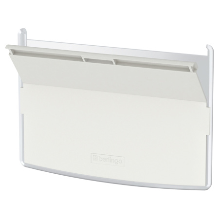 Бейдж гориз. BERLINGO "ID 300" 60*90мм, светло-серый, без держателя (PDk_01001)