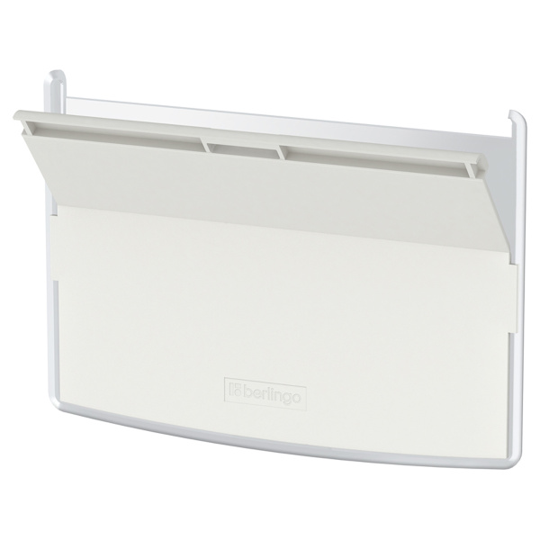 Бейдж гориз. BERLINGO "ID 300" 60*90мм, светло-серый, без держателя (PDk_01001)