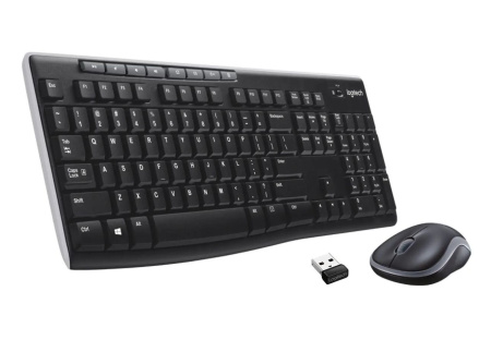 Беспроводной комплект Logitech Combo MK270 (920-003381) (с кириллицей, USB, 112+8 клавиш, Multimedia)