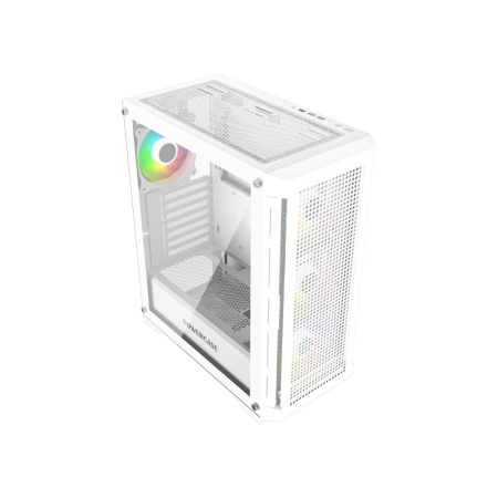Корпус ATX Б_БП Powercase Ultimate White (USB, Audio,TG, 4x120mm ARGB HUB, белый)[CUW-A4]