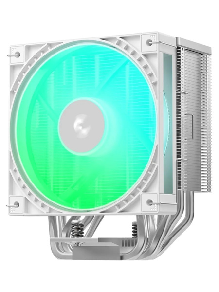 Кулер S1700/1851/AMx Deepcool AG600 WH ARGB (270W/120mm/500-2200rpm/ARGB/6 тепл.трубок,белый)