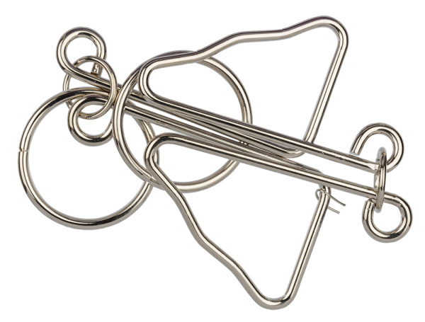 Головоломка металлическая  "DELFBRICK" DLM-47 1 шт "Бабочка" 6 элемент.