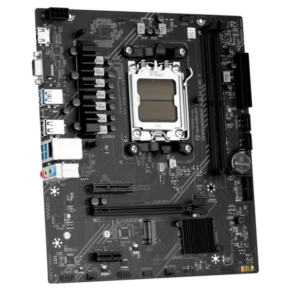 Мат.плата SocAM5 AMD A620 MAXSUN MS-Challenger A620A 2.5G (mATX,2DDR5,M.2,PCI-E16,PCI-E,HDMI,VGA,PC6400)
